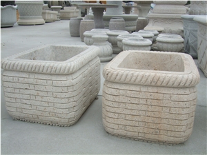Beign Granite Flower Pots from China,Landscaping Flower Pots