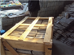 Beige Slate Mushroom Stone