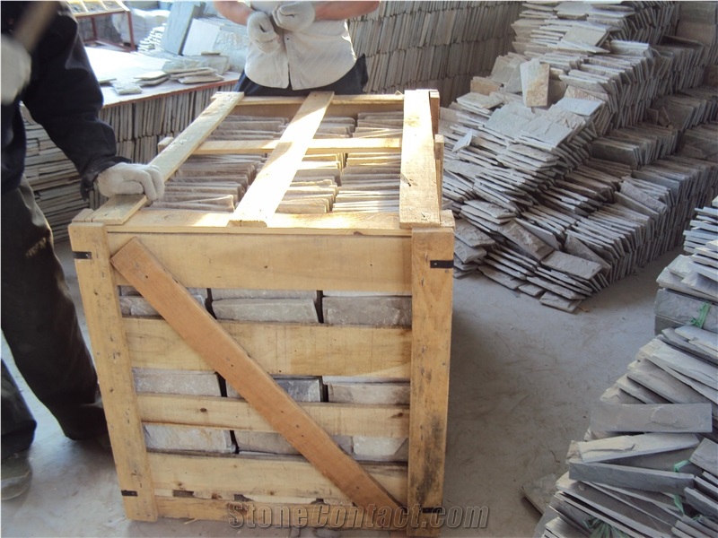 Beige Slate Mushroom Stone