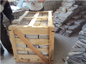 Beige Slate Mushroom Stone