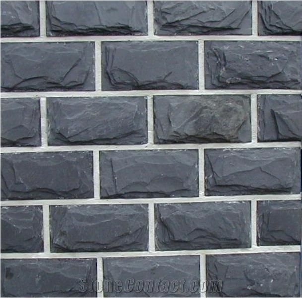 Black Slate Mushroom Stone