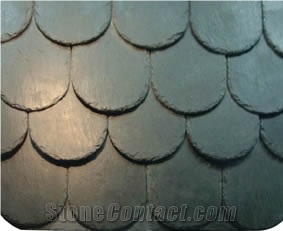 China Black Slate Roof Tiles