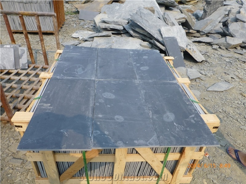 China Black Slate Slabs & Tiles