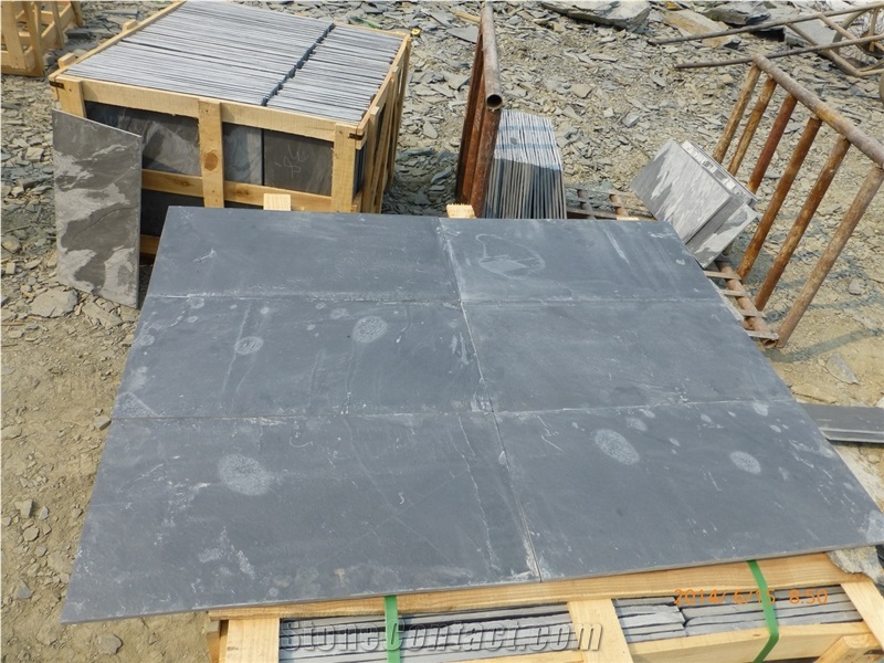 China Black Slate Slabs & Tiles