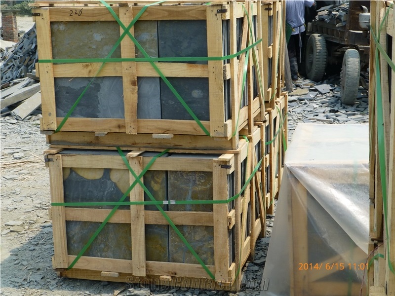 China Black Slate Slabs & Tiles