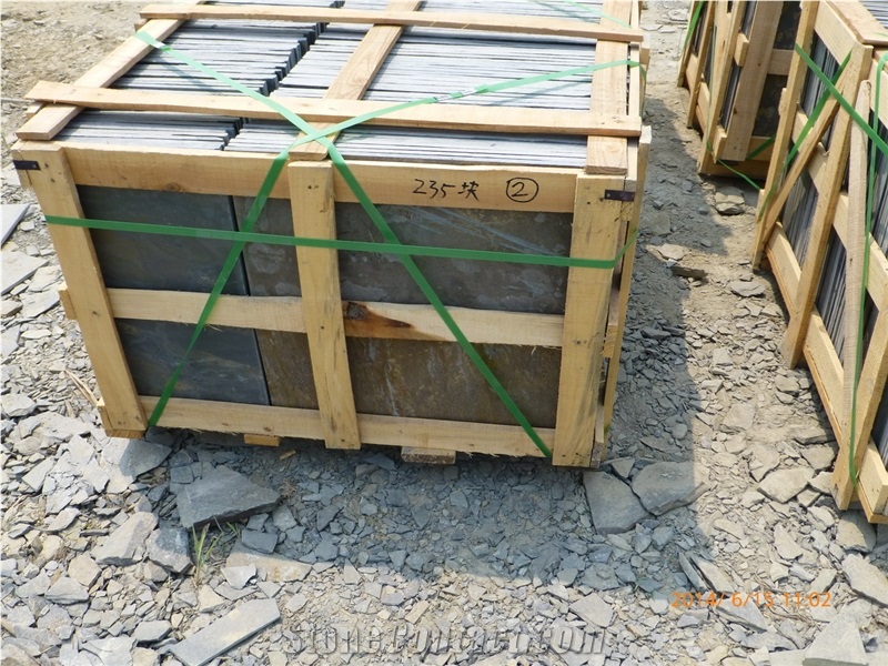 China Black Slate Slabs & Tiles