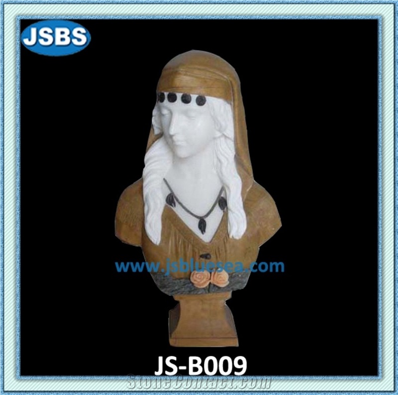 Female Bust Marble Statue