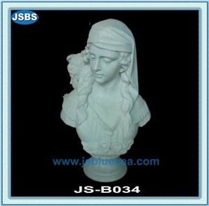 Female Bust Marble Statue