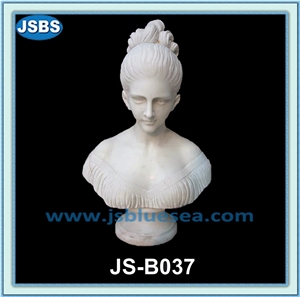 Female Bust Marble Statue