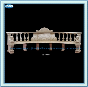 Garden Stone Bench, Natural Yellow Marble Bench
