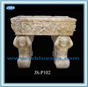 Garden White Marble Planter, Natural White Marble Planters
