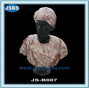 Hand Carved African Stone Busts