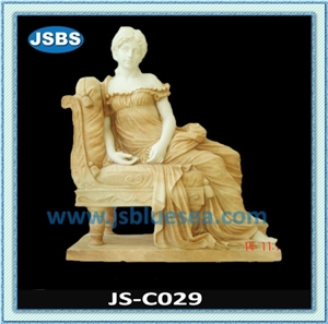 Natural Beautiful Woman Marble Sculpture