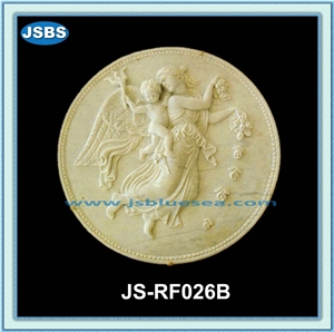 Natural White Marble Wall Reliefs