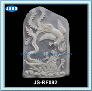 Natural White Marble Wall Reliefs