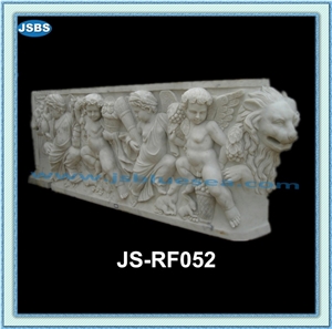 Natural White Marble Wall Reliefs