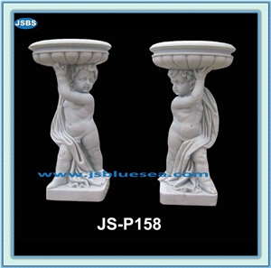 Natural White Stone Planter, Natural Marble Planters