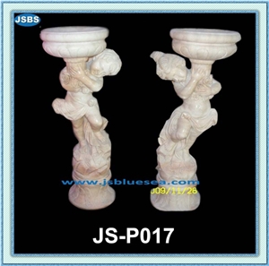 Natural White Stone Planter, Natural Marble Planters