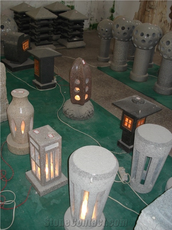 Grey Granite Lanterns