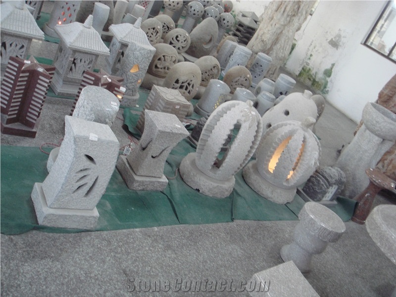 Grey Granite Lanterns