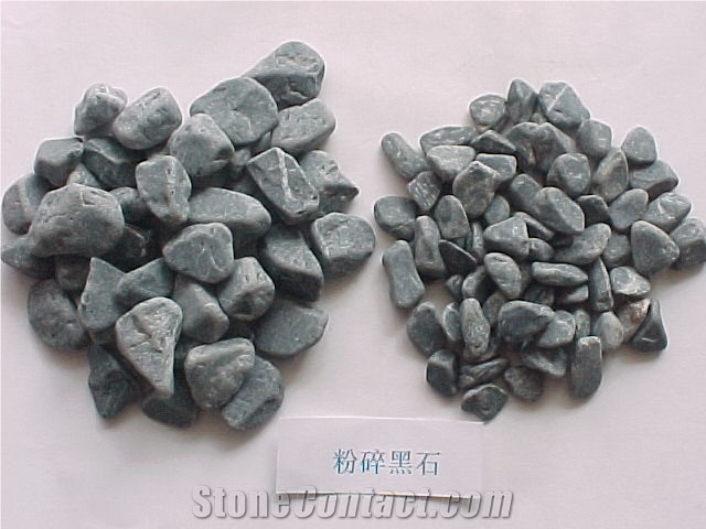 Machine Made Black Pebble