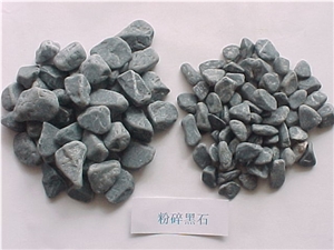 Machine Made Black Pebble