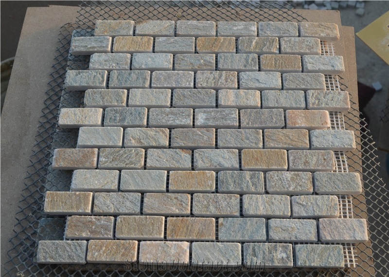 Multicolor Slate Mosaic Pavers