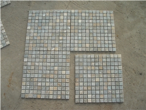 Multicolor Slate Mosaic Pavers