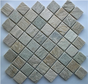 Multicolor Slate Mosaic Pavers