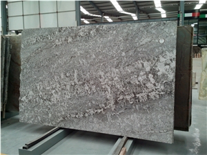 Aran White Granite Slab and Tiles, Snow Fox White Granite