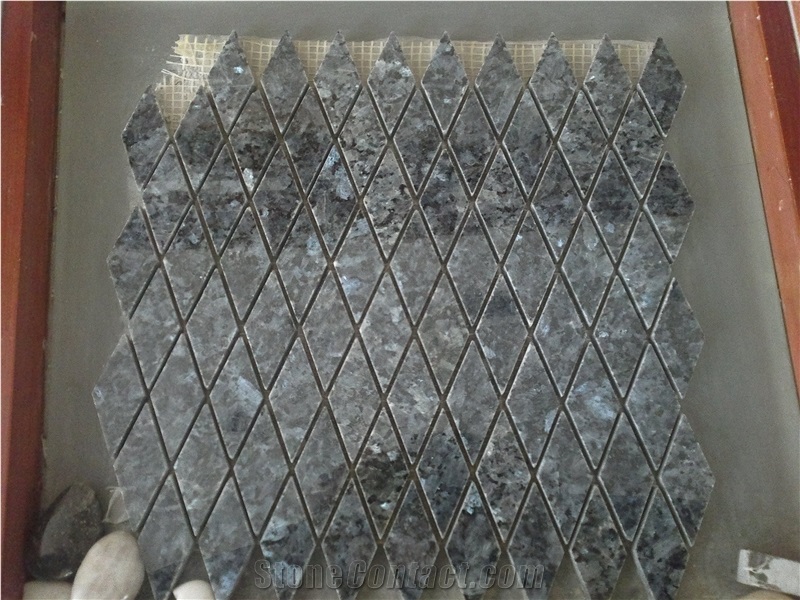 Black Galaxy Granite Mosaic Tiles,Diamond Shape Mosaic Tiles