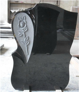 Black Granite Tombstone,Gravestone,Western Tombstone