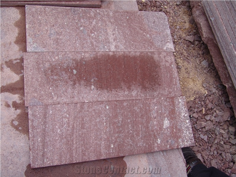 Cheap Granite Paving Stone, Dayang Red Driveway, Red Porphyry Garden