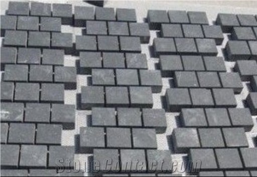 Chinese Black Basalt Paving Stone, Black Basalt Cubic Stone , Natural Black Basalt Cobble