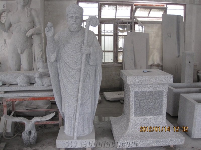 G603 Person Sculpture, Cheap Grey Granite Sculptures
