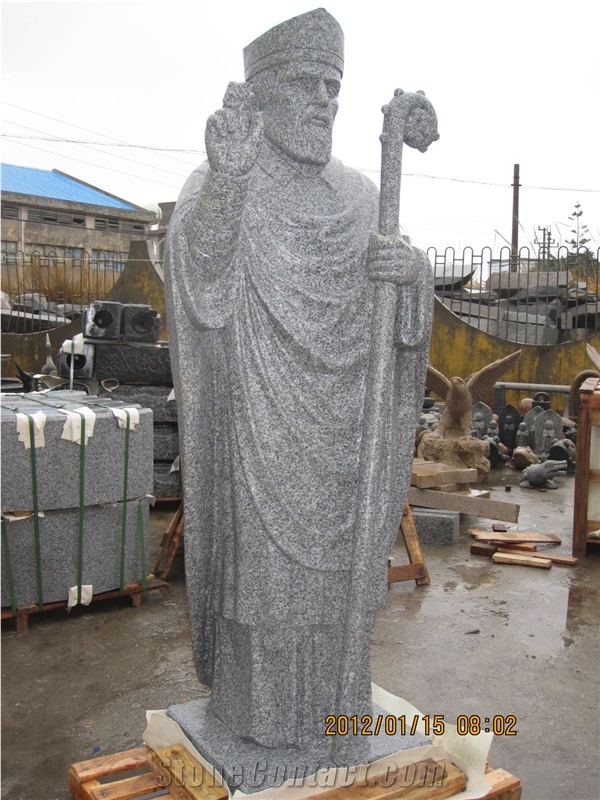 G603 Person Sculpture, Cheap Grey Granite Sculptures
