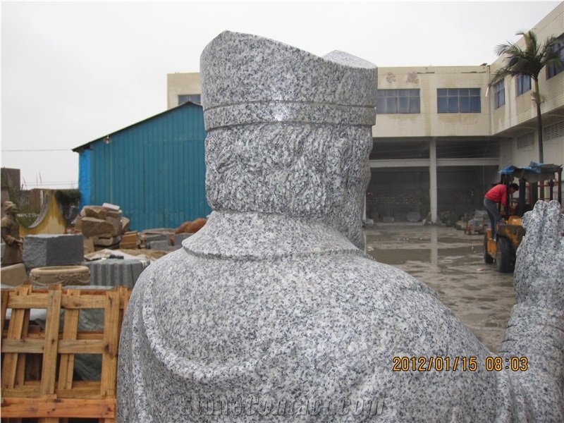 G603 Person Sculpture, Cheap Grey Granite Sculptures