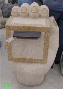 G682 Granite Mailbox , Supply Different Kinds Of Natural Stone Animal Garden Mailbox