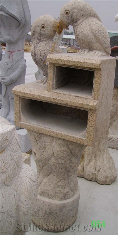 G682 Granite Mailbox , Supply Different Kinds Of Natural Stone Animal Garden Mailbox