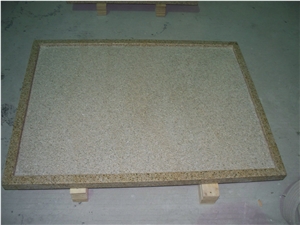 G682 Rusty Yellow Granite Shower Tray,Granite Shower Base,Stone Shower Tray