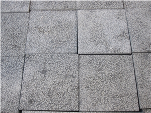 G684 Black Granite Paving Stone, Black Basalt Granite Cobble Stone,Landscape Stone