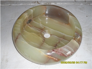 Green Onyx Round Sinks,Bathroom Onyx Basins