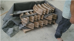 Light Emperador Marble Columns,Stone Columns