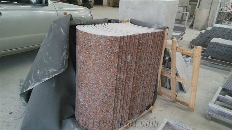Maple Red Granite Columns,Column Bases,Granite Columns