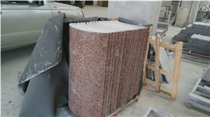 Maple Red Granite Columns,Column Bases,Granite Columns