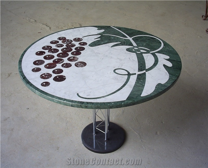 Marble Water-Jet Medallion Table