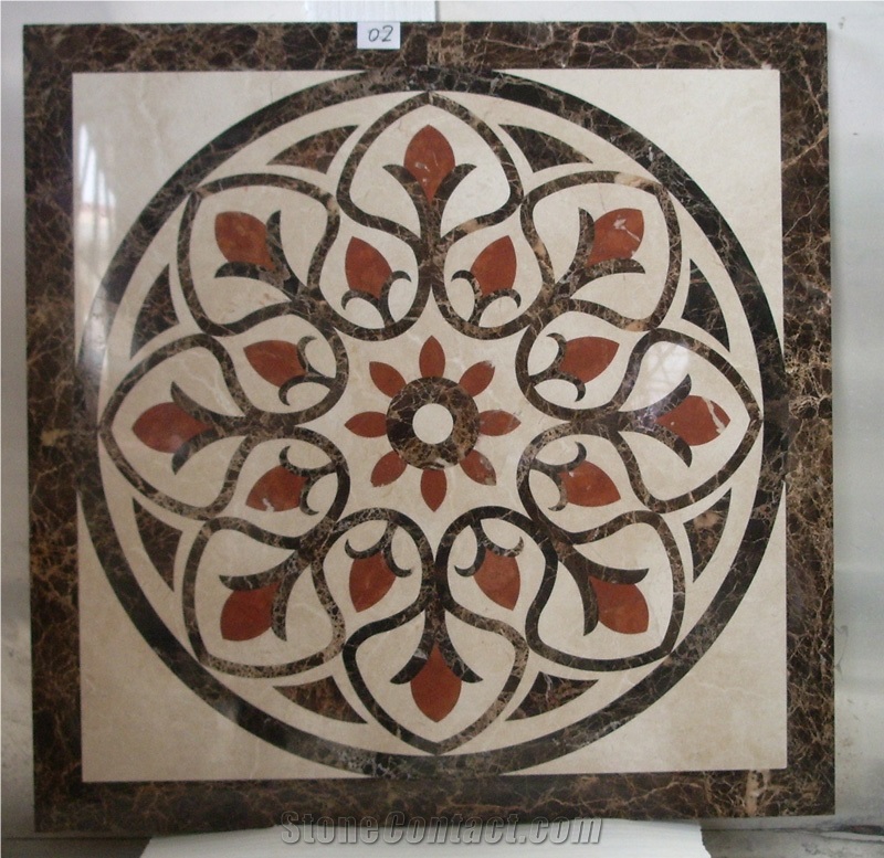 Marble Waterjet Medallion , Popular Waterjet Pattern Design