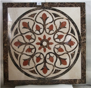 Marble Waterjet Medallion , Popular Waterjet Pattern Design Marble Waterjet Medallion , Popular Waterjet Pattern Design