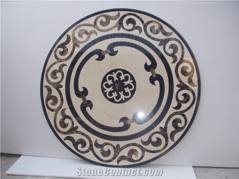 Marble Waterjet Medallion , Popular Waterjet Pattern Design