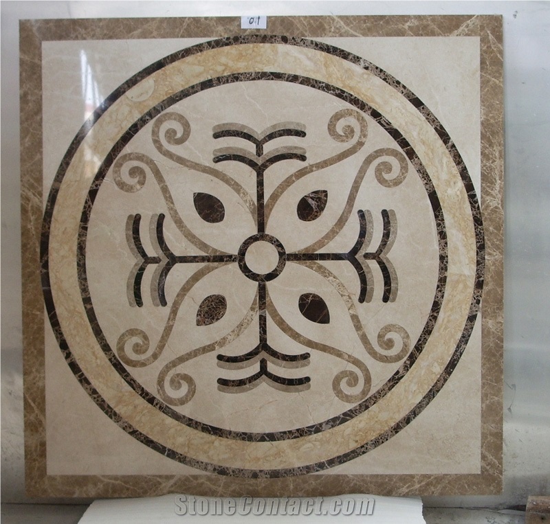 Marble Waterjet Medallion , Popular Waterjet Pattern Design